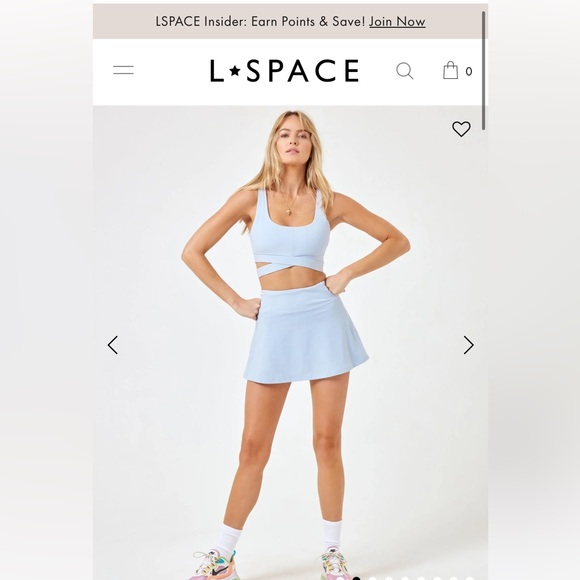 NWT L Space Bobby Bra in Cream/Ivory - Picture 2 of 5